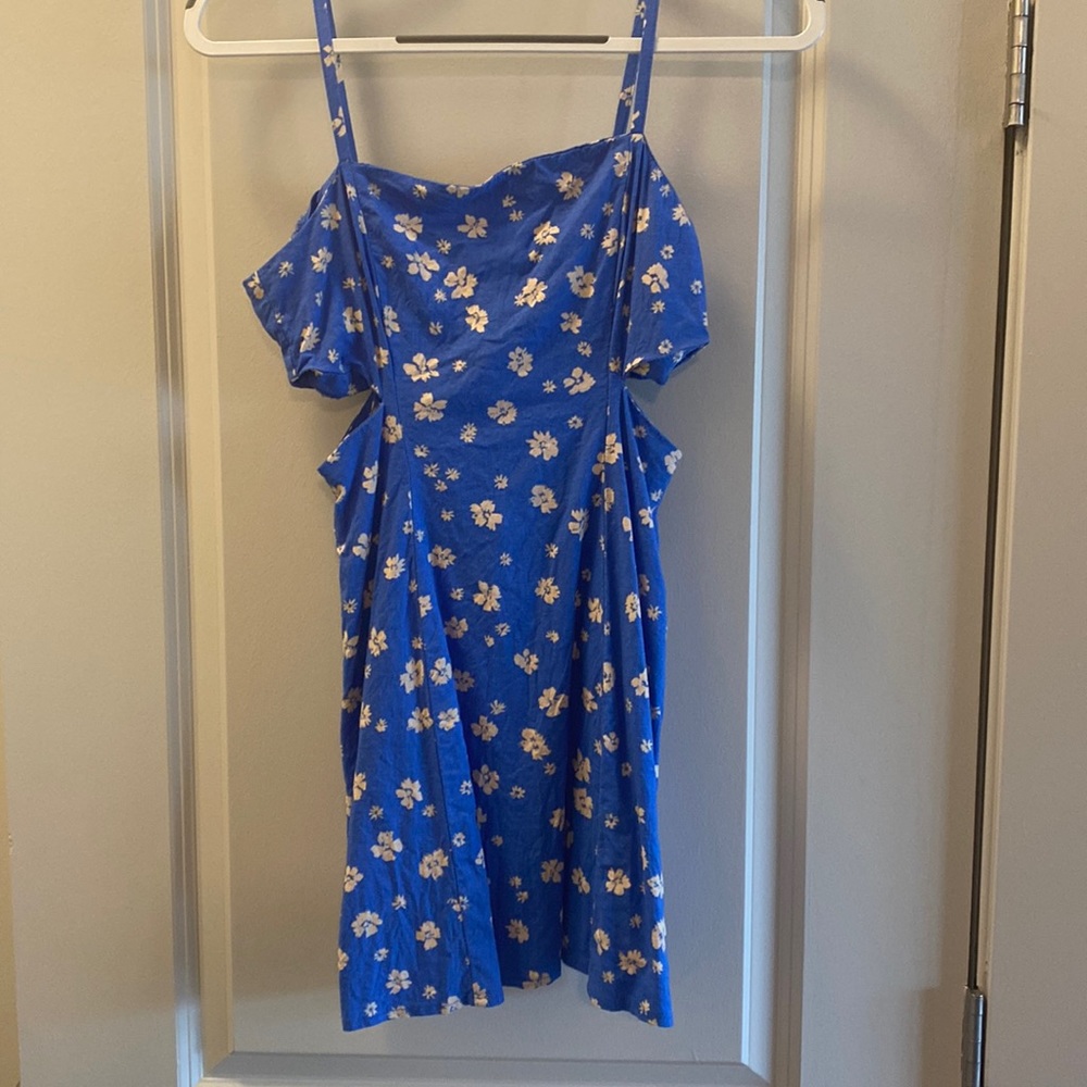 Zara side cut-out mini dress